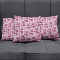 Pink Palaka Hawaii Pillow Cover Hawaiian Lehua Blossoms LT05 - Polynesian Pride