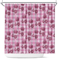 Pink Palaka Hawaii Shower Curtain Hawaiian Lehua Blossoms LT05 Pink - Polynesian Pride