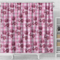 Pink Palaka Hawaii Shower Curtain Hawaiian Lehua Blossoms LT05 - Polynesian Pride