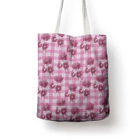 Pink Palaka Hawaii Tote Bag Hawaiian Lehua Blossoms LT05 - Polynesian Pride