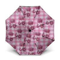Pink Palaka Hawaii Umbrella Hawaiian Lehua Blossoms LT05 One Size Folded 11.42 inch Opened Diameter 37.4 inch Pink - Polynesian Pride