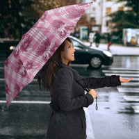 Pink Palaka Hawaii Umbrella Hawaiian Lehua Blossoms LT05 - Polynesian Pride