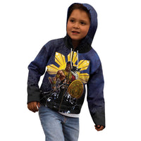 Philippines The First Hero Kid Hoodie Lapu Lapu Know Your Roots