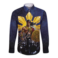 Philippines The First Hero Long Sleeve Button Shirt Lapu Lapu Know Your Roots