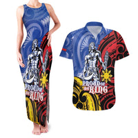 Philippines Lapu-Lapu Couples Matching Tank Maxi Dress and Hawaiian Shirt Proud Of My King