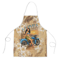 Aloha Hawaii Biker Apron Ride To Paradise LT05 Beige - Polynesian Pride