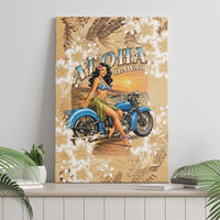Aloha Hawaii Biker Canvas Wall Art Ride To Paradise LT05 - Polynesian Pride
