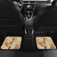 Aloha Hawaii Biker Car Mats Ride To Paradise LT05 Set 2pcs - Back Beige - Polynesian Pride