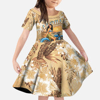Aloha Hawaii Biker Family Matching Tank Maxi Dress and Hawaiian Shirt Ride To Paradise