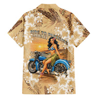 Aloha Hawaii Biker Family Matching Tank Maxi Dress and Hawaiian Shirt Ride To Paradise