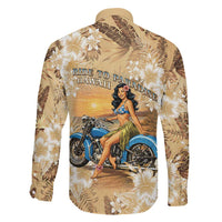Aloha Hawaii Biker Family Matching Tank Maxi Dress and Hawaiian Shirt Ride To Paradise