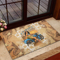 Aloha Hawaii Biker Rubber Doormat Ride To Paradise LT05 - Polynesian Pride
