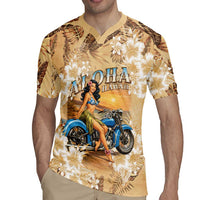 Aloha Hawaii Biker Rugby Jersey Ride To Paradise LT05 - Polynesian Pride