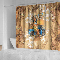 Aloha Hawaii Biker Shower Curtain Ride To Paradise LT05 - Polynesian Pride