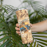 Aloha Hawaii Biker Skinny Tumbler Ride To Paradise LT05 - Polynesian Pride