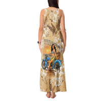 Aloha Hawaii Biker Tank Maxi Dress Ride To Paradise LT05 - Polynesian Pride