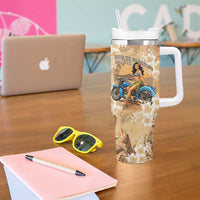 Aloha Hawaii Biker Tumbler With Handle Ride To Paradise LT05 - Polynesian Pride