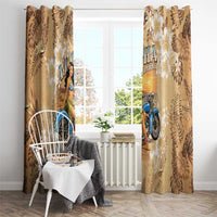 Aloha Hawaii Biker Window Curtain Ride To Paradise LT05 - Polynesian Pride