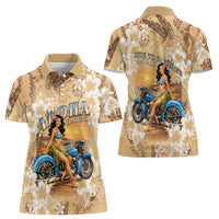 Aloha Hawaii Biker Women Polo Shirt Ride To Paradise LT05 - Polynesian Pride