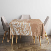 Polynesian Women's Day Tablecloth Brown Hibiscus Flowers With Polynesian Pattern LT05 - Polynesian Pride