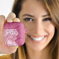 Polynesian Women's Day AirPods Case Pink Hibiscus Flowers With Polynesian Pattern LT05 - Polynesian Pride