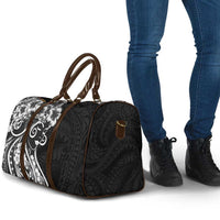 Polynesian Women's Day Travel Bag Black Hibiscus Flowers With Polynesian Pattern LT05 - Polynesian Pride