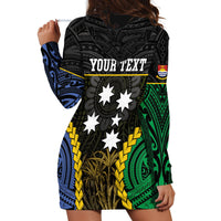 Personalised South Sea Islanders And Gilbert Islands Hoodie Dress Kanakas Polynesian Pattern LT05 - Polynesian Pride