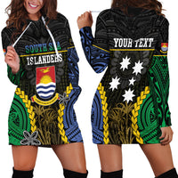 Personalised South Sea Islanders And Gilbert Islands Hoodie Dress Kanakas Polynesian Pattern LT05 - Polynesian Pride
