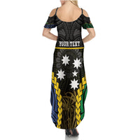Personalised South Sea Islanders And Gilbert Islands Summer Maxi Dress Kanakas Polynesian Pattern LT05 - Polynesian Pride