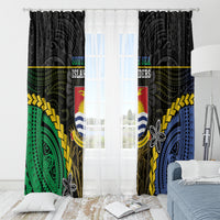 South Sea Islanders And Gilbert Islands Window Curtain Kanakas Polynesian Pattern LT05 - Polynesian Pride
