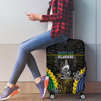 South Sea Islanders And New Caledonia Luggage Cover Kanakas Polynesian Pattern