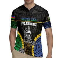 Personalised South Sea Islanders And New Caledonia Rugby Jersey Kanakas Polynesian Pattern