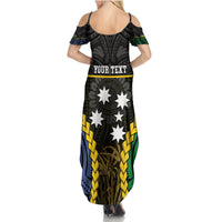 Personalised South Sea Islanders And New Caledonia Summer Maxi Dress Kanakas Polynesian Pattern LT05 - Polynesian Pride