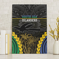 South Sea Islanders And New Ireland Canvas Wall Art Kanakas Polynesian Pattern LT05 Without Frame Black - Polynesian Pride
