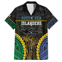 Personalised South Sea Islanders And New Ireland Hawaiian Shirt Kanakas Polynesian Pattern LT05 Black - Polynesian Pride