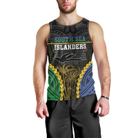 Personalised South Sea Islanders And New Ireland Men Tank Top Kanakas Polynesian Pattern LT05 - Polynesian Pride