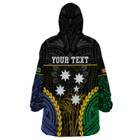 Personalised South Sea Islanders And New Ireland Wearable Blanket Hoodie Kanakas Polynesian Pattern LT05 - Polynesian Pride