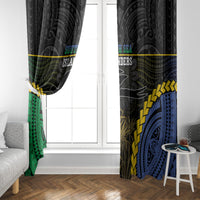 South Sea Islanders And New Ireland Window Curtain Kanakas Polynesian Pattern LT05 - Polynesian Pride