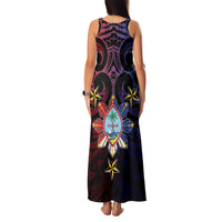 Philippines Guam Family Matching Tank Maxi Dress and Hawaiian Shirt Filipino Sun With Guaman Seal
