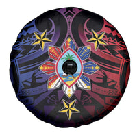 Philippines Guam Spare Tire Cover Filipino Sun With Guaman Seal