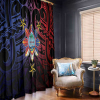 Philippines Guam Window Curtain Filipino Sun With Guaman Seal