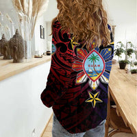 Philippines Guam Women Casual Shirt Filipino Sun With Guaman Seal
