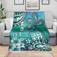 Fiji Born Indian Blanket Palm Paisley With Tapa Pattern