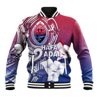 Guam Gadao Baseball Jacket Hafa Adai Micronesian Tribal Pattern