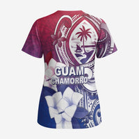 Guam Gadao Scrub Top Hafa Adai Micronesian Tribal Pattern LT05 - Polynesian Pride