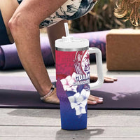 Guam Gadao Tumbler With Handle Hafa Adai Micronesian Tribal Pattern