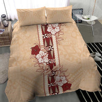 Tonga Language Week Bedding Set Hibiscus Tongan Ngatu Pattern LT05 - Polynesian Pride