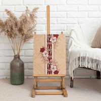 Tonga Language Week Canvas Wall Art Hibiscus Tongan Ngatu Pattern LT05 - Polynesian Pride