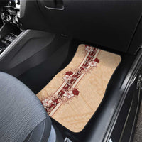 Tonga Language Week Car Mats Hibiscus Tongan Ngatu Pattern LT05 - Polynesian Pride