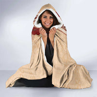 Tonga Language Week Hooded Blanket Hibiscus Tongan Ngatu Pattern LT05 - Polynesian Pride